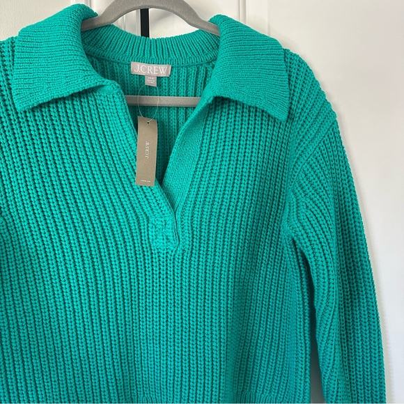 J.Crew Ribbed Cotton Johnny Collar Sweater Polo (NEW WITH TAGS) - Picture 6 of 11